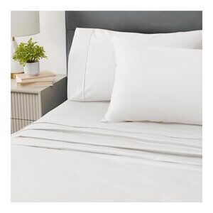 Farm to Home Full Sheet Set - Organic Cotton & Tencel Lyocell, Eco-Friendly, Whi